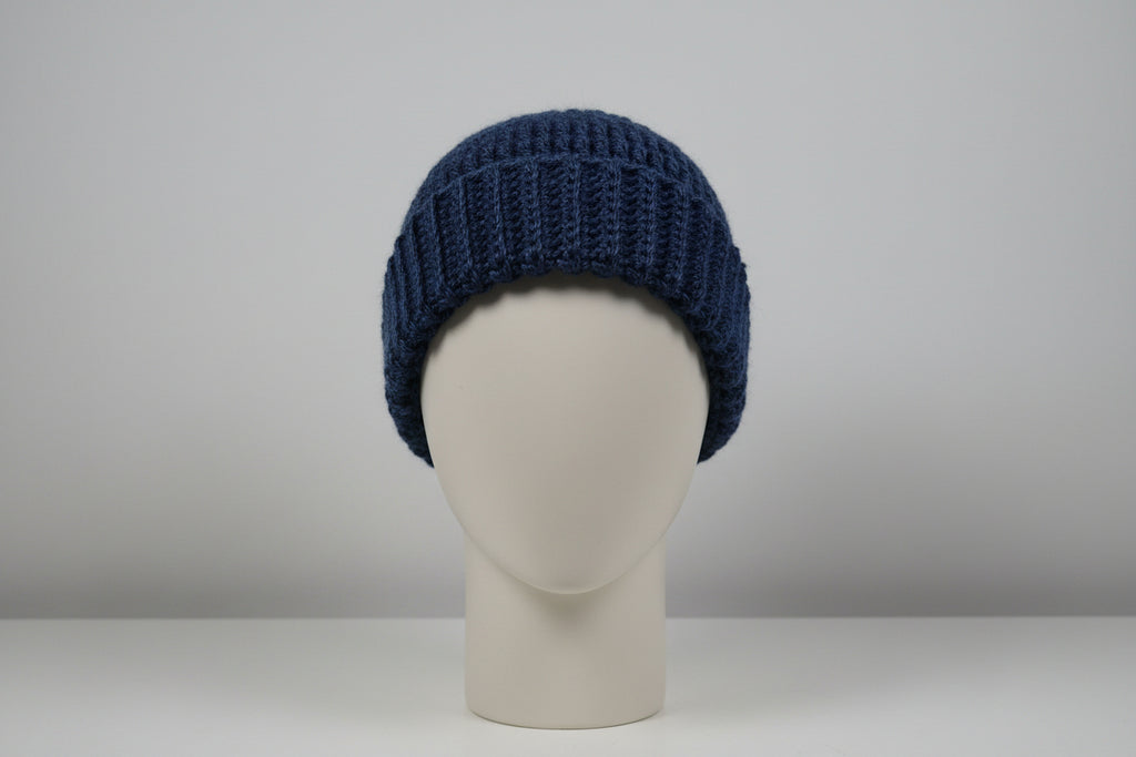 Handmade Crochet Beanie – Classic Ribbed Cuff