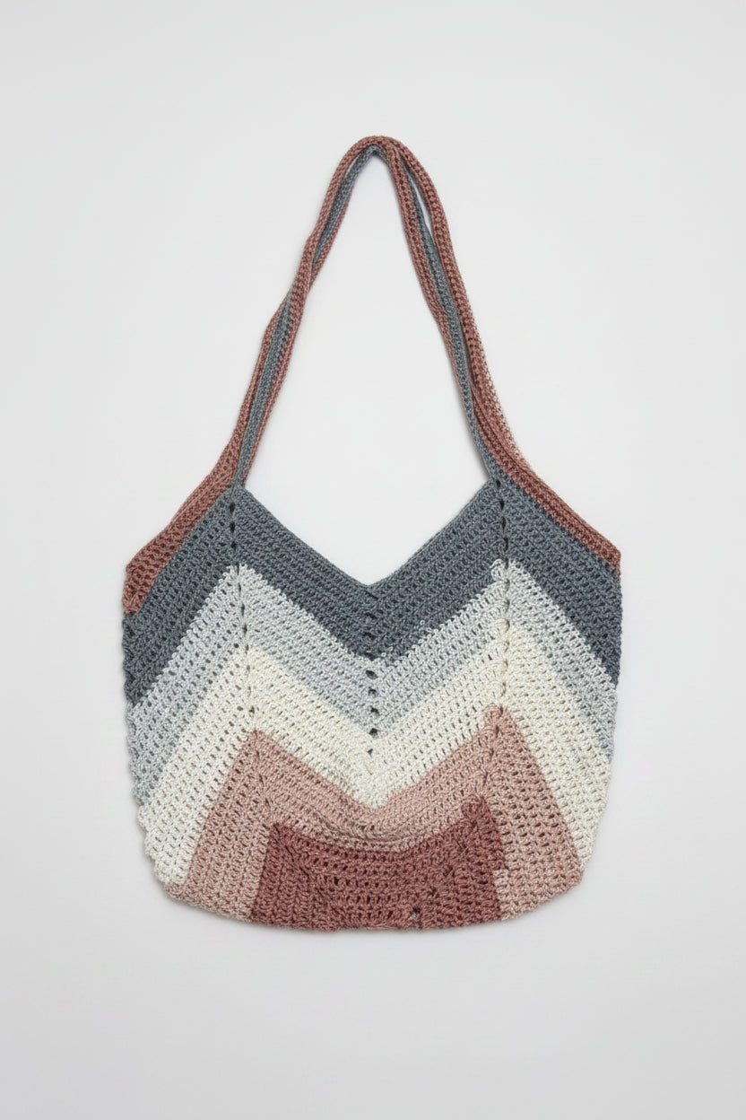 Solid Granny Square Bag